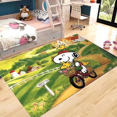 Snoopy Cosplay Carpet Living Room Bedroom Sofa Rug Door Mat