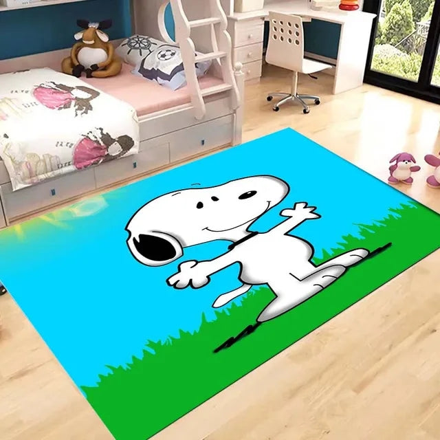 Snoopy Cosplay Carpet Living Room Bedroom Sofa Rug Door Mat