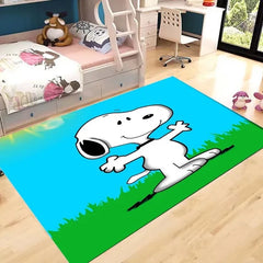 Snoopy Cosplay Carpet Living Room Bedroom Sofa Rug Door Mat