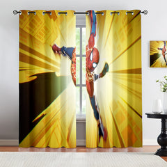 Marvel Rivals Spiderman Blackout Curtains Drapes For Window Treatment Set