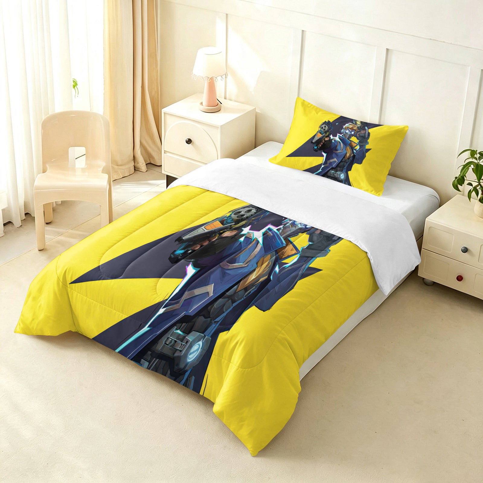‌Marvel Rivals Star Lord Comforter Pillowcase Sets Blanket All Season Reversible Quilted Duvet