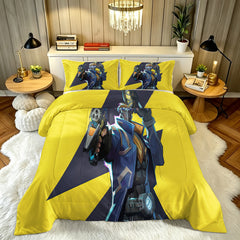‌Marvel Rivals Star Lord Comforter Pillowcase Sets Blanket All Season Reversible Quilted Duvet