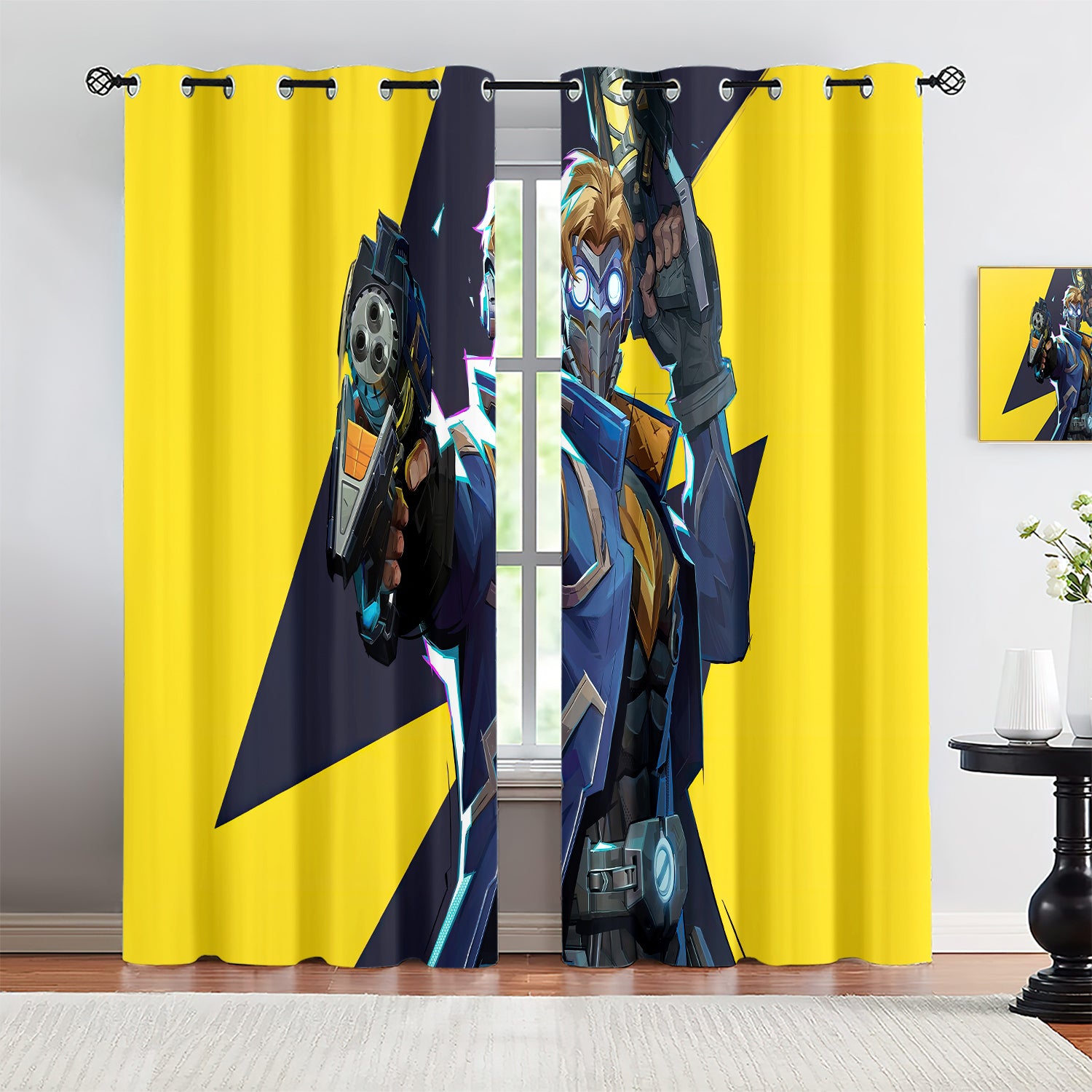 Marvel Rivals Star Lord Blackout Curtains Drapes For Window Treatment Set
