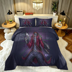 ‌Marvel Rivals Star Lord Comforter Pillowcase Sets Blanket All Season Reversible Quilted Duvet