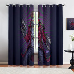 Marvel Rivals Star Lord Blackout Curtains Drapes For Window Treatment Set