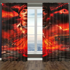Strangers Thing Blackout Curtains Drapes For Window Treatment Set