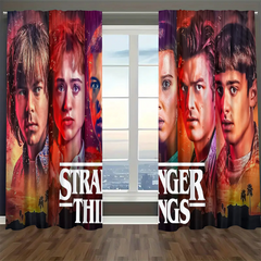 Strangers Thing Blackout Curtains Drapes For Window Treatment Set