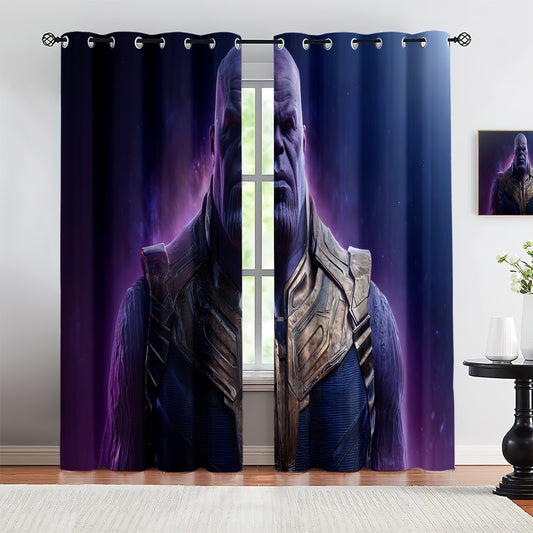 Marvel Rivals Thanos Blackout Curtains Drapes For Window Treatment Set 1500