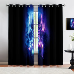 Marvel Rivals Thanos Blackout Curtains Drapes For Window Treatment Set
