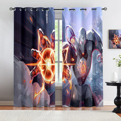 Marvel Rivals Ultron Blackout Curtains Drapes For Window Treatment Set
