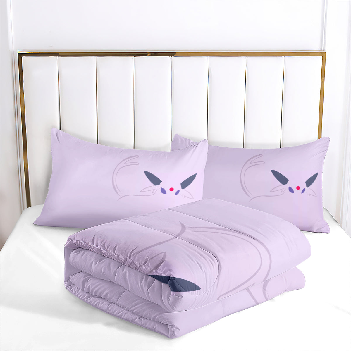 Pokemon Umbreon Comforter Pillowcase Sets Blanket All Season Reversible Quilted Duvet