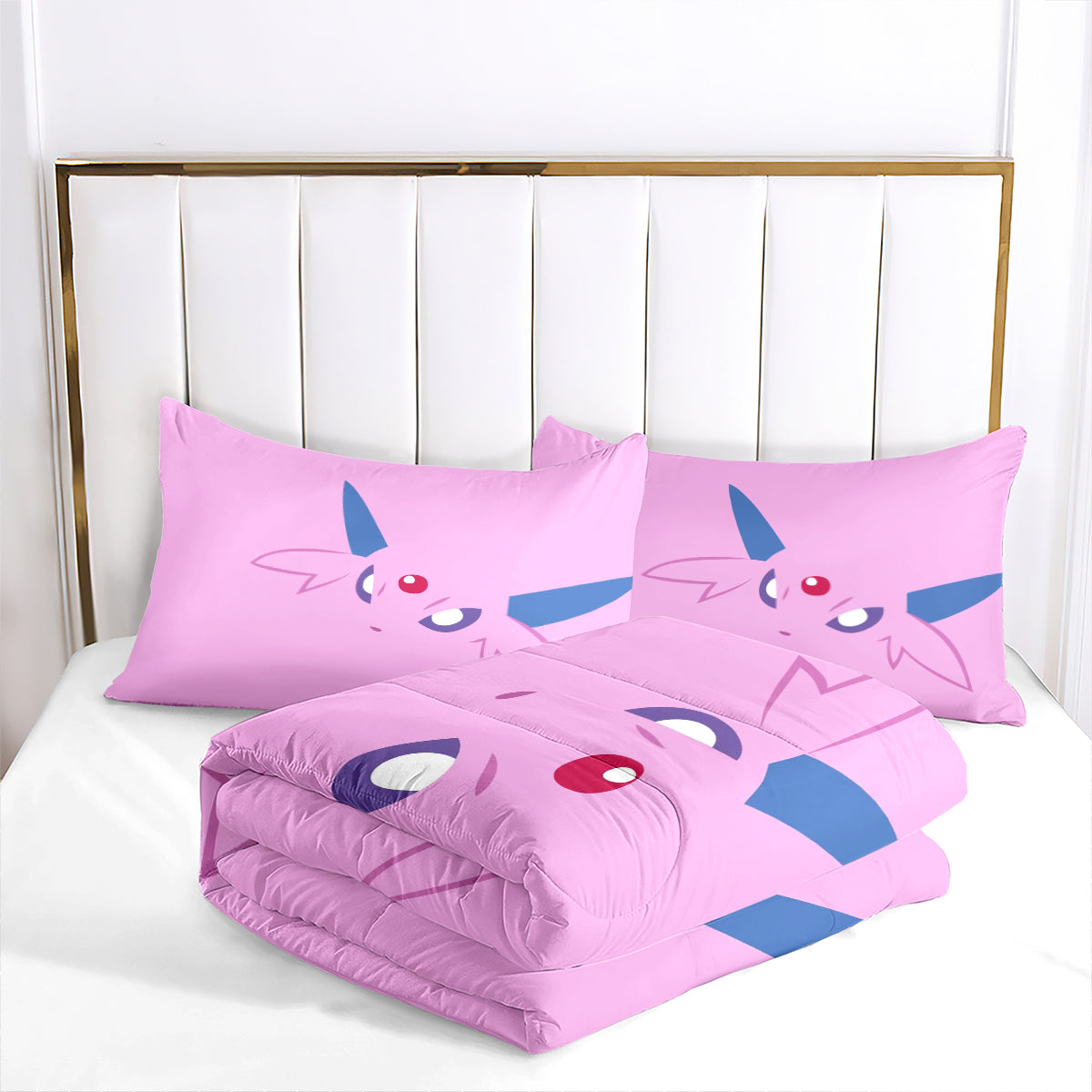 Pokemon Umbreon Comforter Pillowcase Sets Blanket All Season Reversible Quilted Duvet