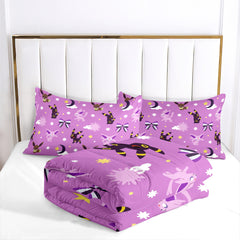 Pokemon Umbreon Comforter Pillowcase Sets Blanket All Season Reversible Quilted Duvet