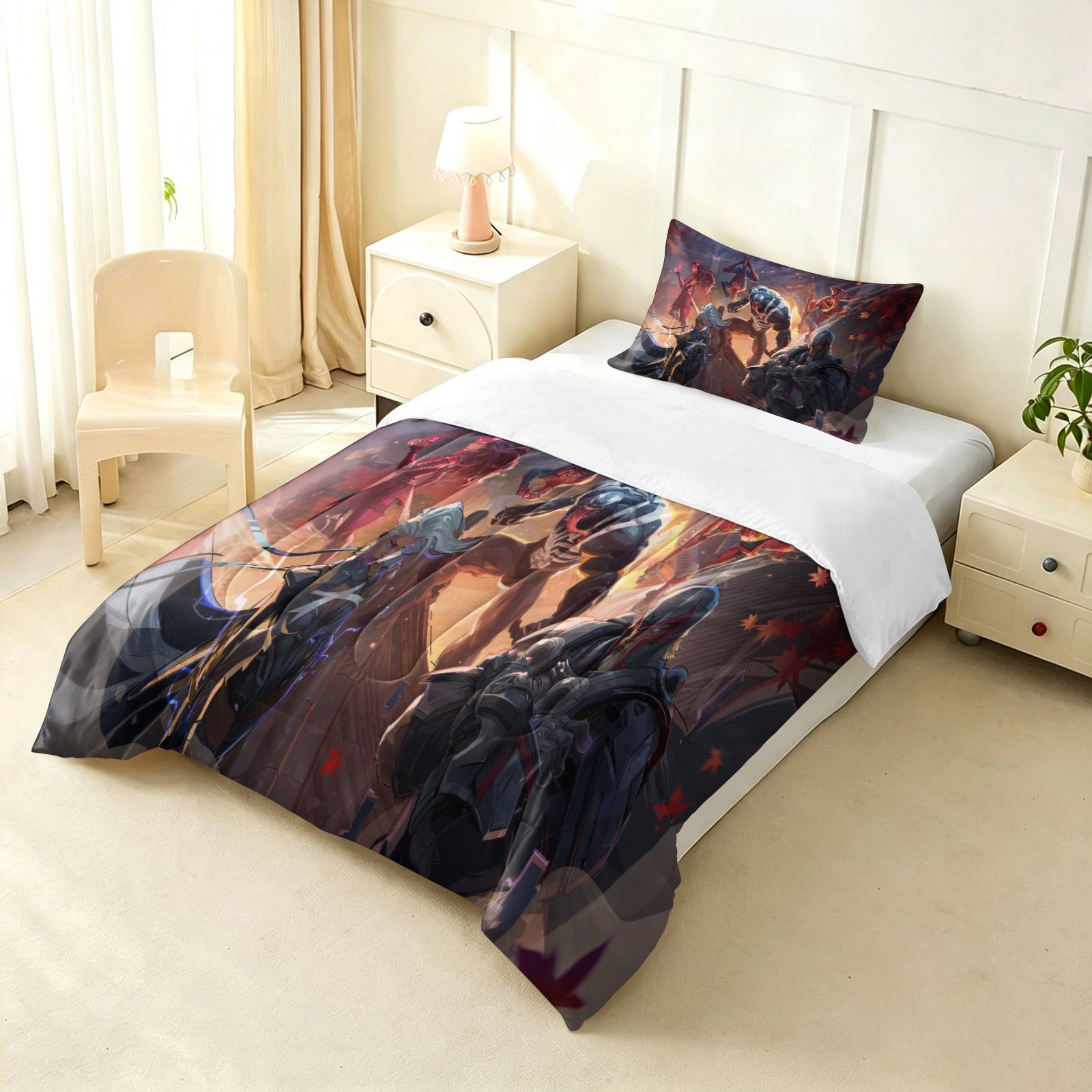 ‌Marvel Rivals Venom Comforter Pillowcase Sets Blanket All Season Reversible Quilted Duvet