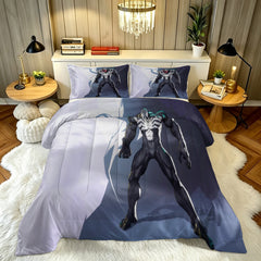 ‌Marvel Rivals Venom Comforter Pillowcase Sets Blanket All Season Reversible Quilted Duvet
