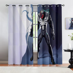 Marvel Rivals Venom Blackout Curtains Drapes For Window Treatment Set