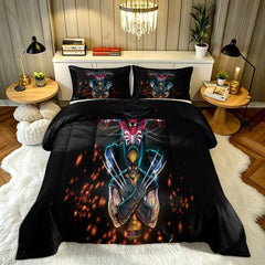 ‌Marvel Rivals Wolverine Comforter Pillowcase Sets Blanket All Season Reversible Quilted Duvet