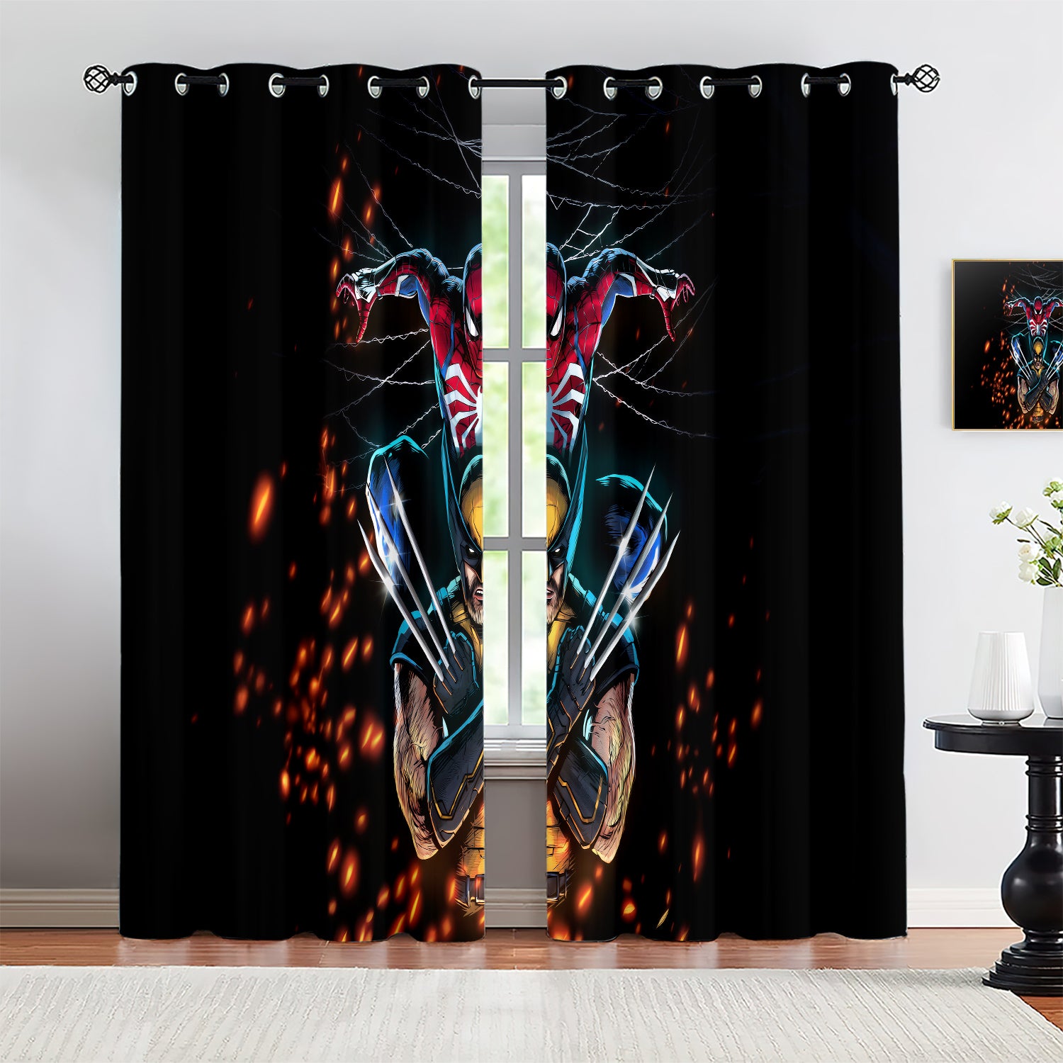 Marvel Rivals Wolverine Blackout Curtains Drapes For Window Treatment Set