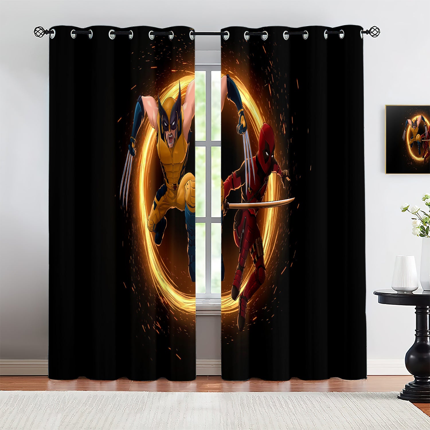Marvel Rivals Wolverine Blackout Curtains Drapes For Window Treatment Set