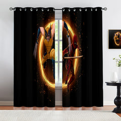 Marvel Rivals Wolverine Blackout Curtains Drapes For Window Treatment Set