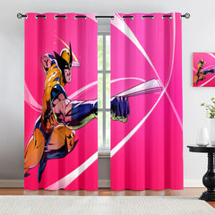 Marvel Rivals Wolverine Blackout Curtains Drapes For Window Treatment Set