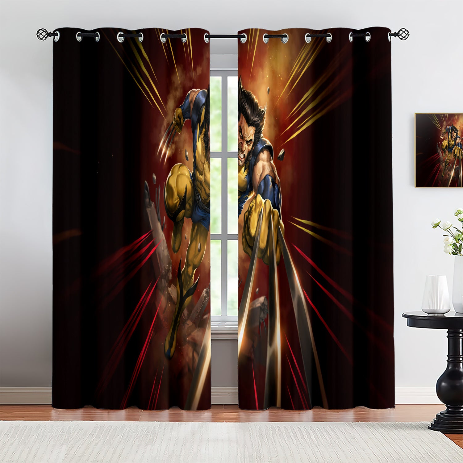 Marvel Rivals Wolverine Blackout Curtains Drapes For Window Treatment Set