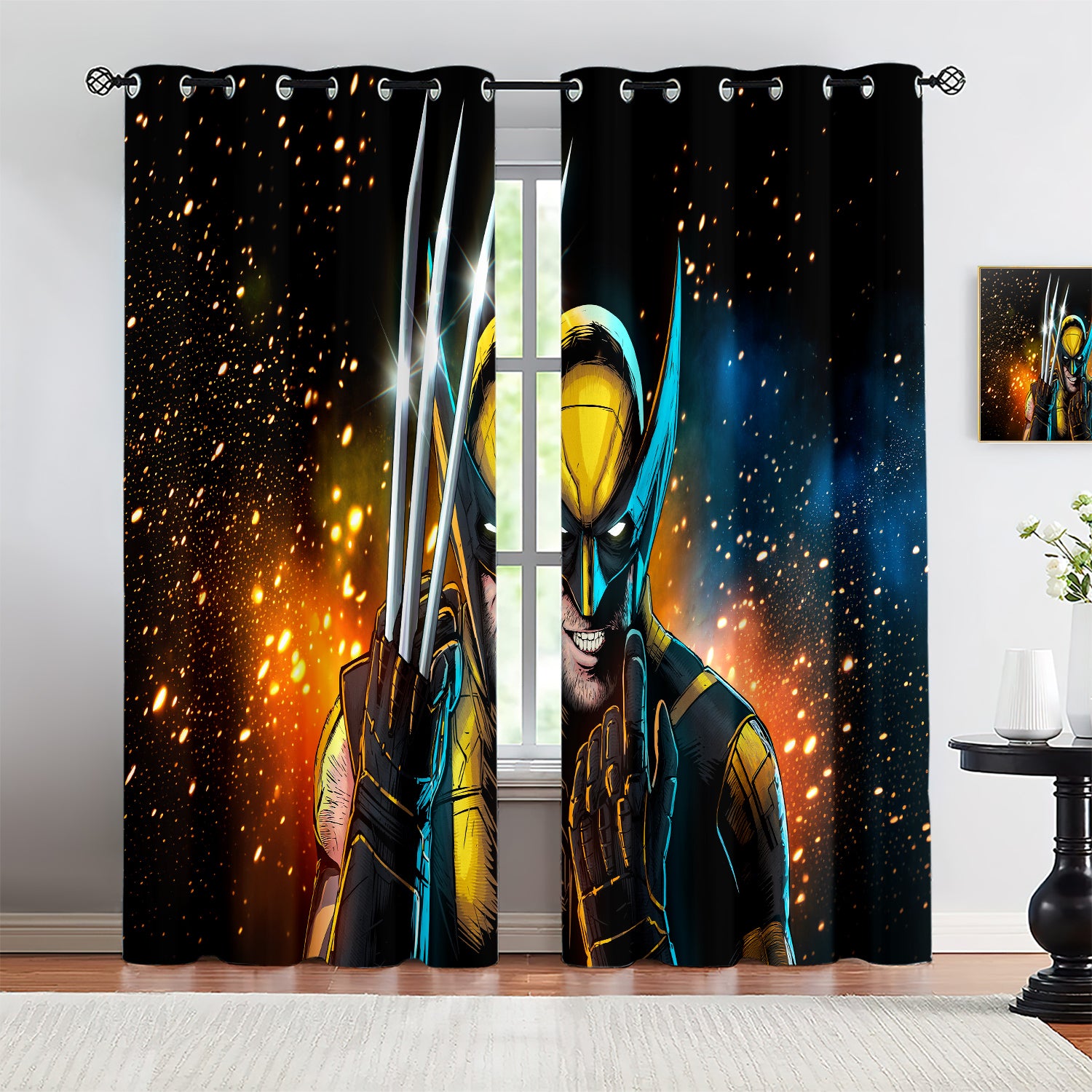 Marvel Rivals Wolverine Blackout Curtains Drapes For Window Treatment Set