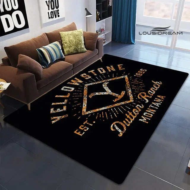 Yellowstone Cosplay Carpet Living Room Bedroom Sofa Rug Door Mat