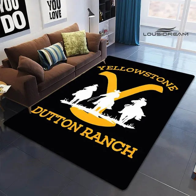 Yellowstone Cosplay Carpet Living Room Bedroom Sofa Rug Door Mat