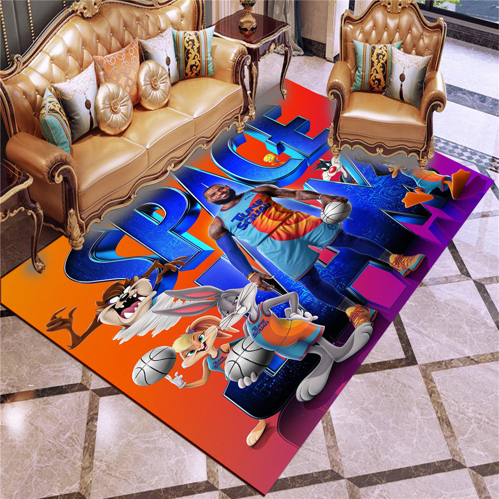 Space Jam A New Legacy Carpet Living Room Bedroom Sofa Rug Door Mat Kitchen Bathroom Mats for Kids Adults