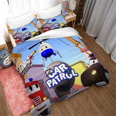 Car Patrol #1 Duvet Cover Quilt Cover Pillowcase Bedding Set
