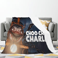 Choo Choo Charles 3D Printed Plush Blanket Flannel Fleece Throw