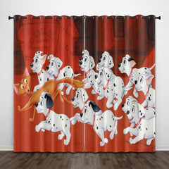 2024 NEW 101 Dalmatians Curtains Pattern Blackout Window Drapes