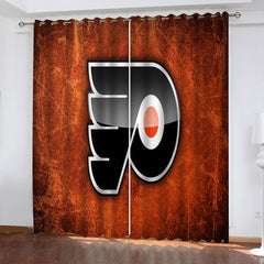 Philadelphia Flyers Hockey League  Blackout Curtain for Living Room Bedroom Window Treatment