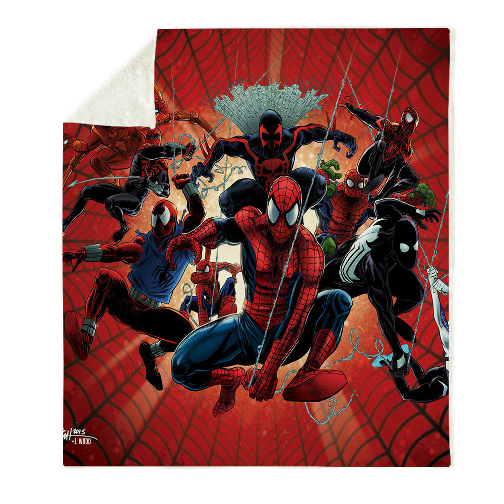 Spider-Man Into the Spider-Verse Miles Morales  #13 Blanket Super Soft Cozy Sherpa Fleece Throw Blanket for Men Boys