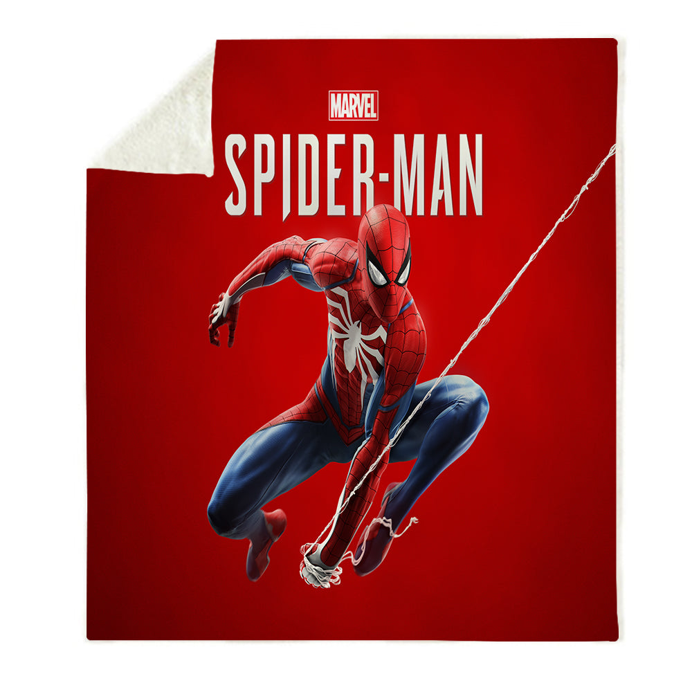 Spider Man Peter Parker Spiderman #2 Blanket Super Soft Cozy Sherpa Fleece Throw Blanket for Men Boys