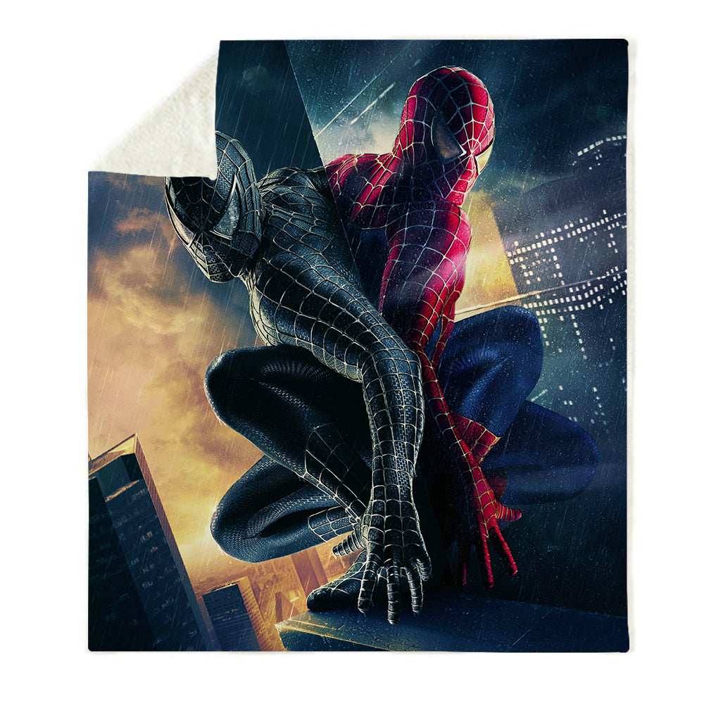 Spider Man Peter Parker Spiderman #7 Blanket Super Soft Cozy Sherpa Fleece Throw Blanket for Men Boys