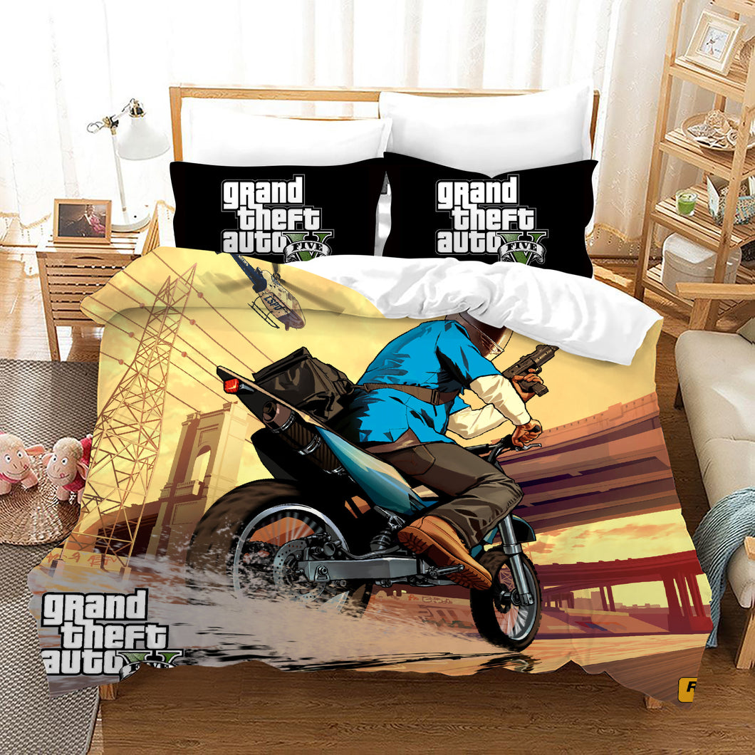 Grand Theft Auto #11 Duvet Cover Quilt Cover Pillowcase Bedding Set Bed Linen Home Decor