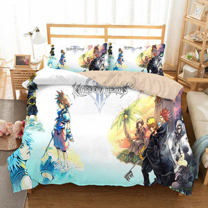 Kingdom Hearts #12 Duvet Cover Quilt Cover Pillowcase Bedding Set Bed Linen Home Bedroom Decor