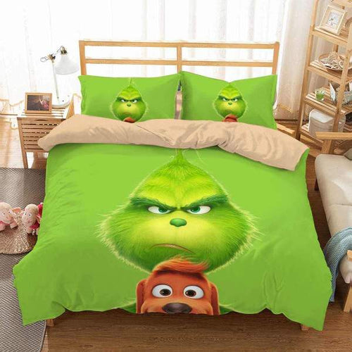 How the Grinch Stole Christmas #1 Duvet Cover Quilt Cover Pillowcase Bedding Set Bed Linen