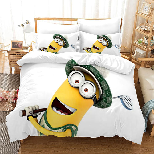 Despicable Me Minions #42 Duvet Cover Quilt Cover Pillowcase Bedding Set Bed Linen Home Decor