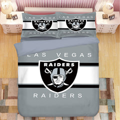 Las Vegas Raiders Football League #2 Duvet Cover Quilt Cover Pillowcase Bedding Set Bed Linen Home Bedroom Decor