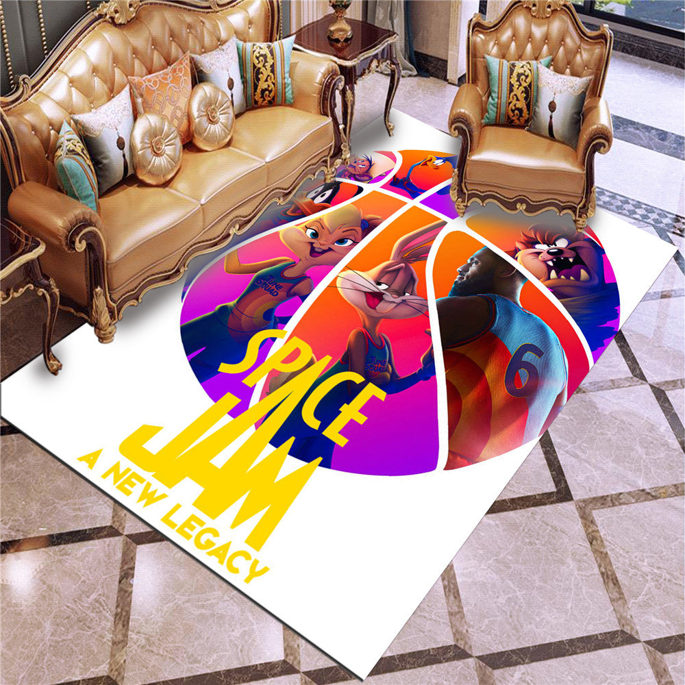 Space Jam A New Legacy Carpet Living Room Bedroom Sofa Rug Door Mat Bathroom Mats for Kids Adults