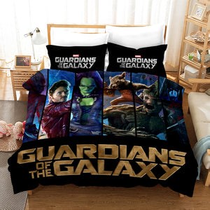 Guardians of the Galaxy Star Lord Rocket Raccoon #22 Duvet Cover Quilt Cover Pillowcase Bedding Set Bed Linen