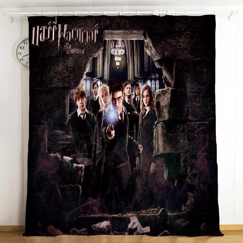 Harry Potter #14 Blackout Curtains For Window Treatment Set For Living Room Bedroom