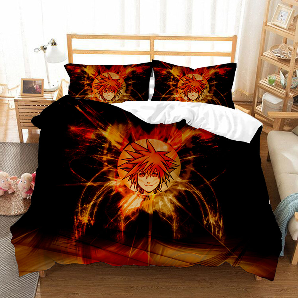 Kingdom Hearts #14 Duvet Cover Quilt Cover Pillowcase Bedding Set Bed Linen Home Bedroom Decor