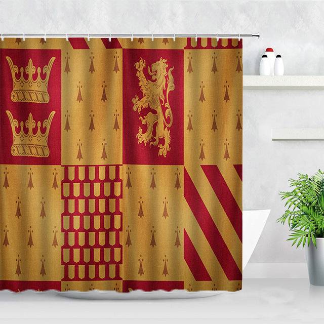 Harry Potter Hogwarts Shower Curtain Waterproof Bath Curtains