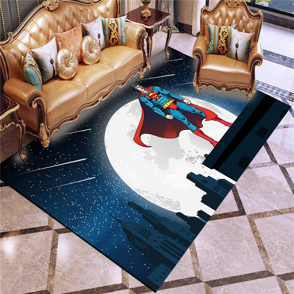 Super Hero Superman #2 Graphic Carpet Living Room Bedroom Sofa Rug Door Mat Kitchen Bathroom Mats for Kids