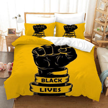 Load image into Gallery viewer, Black Lives Matter #15 Duvet Cover Quilt Cover Pillowcase Bedding Set Bed Linen Home Bedroom Decor