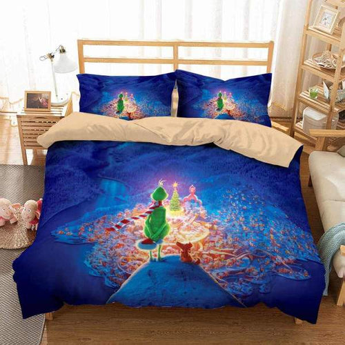 How the Grinch Stole Christmas #2 Duvet Cover Quilt Cover Pillowcase Bedding Set Bed Linen